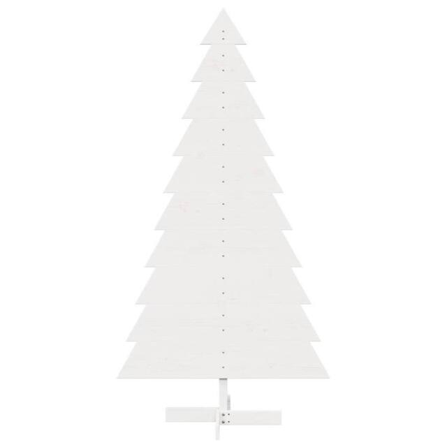 Berkfield Home Festive Wooden Christmas Tree for Decoration White 180 cm Solid W - image 1