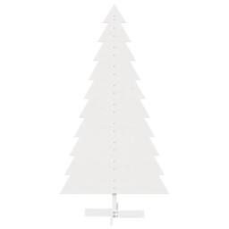 Berkfield Home Festive Wooden Christmas Tree for Decoration White 180 cm Solid W - thumbnail 1