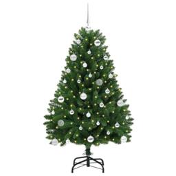 Berkfield Home Elegant Artificial Christmas Tree with Stand Green 150 cm PVC and - thumbnail 1