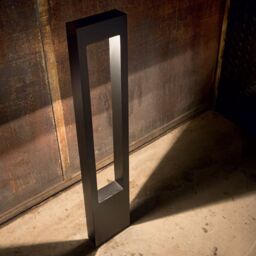 Netlighting Vega 1 Light Outdoor Bollard Black IP44 G9 - thumbnail 2