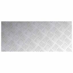 Berkfield Home Aluminium Checker Plates 4 pcs Anti-Slip 70x30 cm in Silver - Size: Medium - thumbnail 5