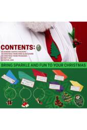 kreativekraft Christmas Cracker Glass Decoration Pack of 6 - Size: 6 Pack - thumbnail 6