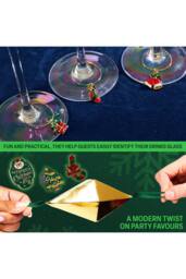 kreativekraft Christmas Cracker Glass Decoration Pack of 6 - Size: 6 Pack - thumbnail 2