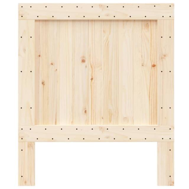 Berkfield Home Headboard 80x104 cm Solid Wood Pine in Natural - image 1