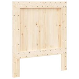 Berkfield Home Headboard 80x104 cm Solid Wood Pine in Natural - thumbnail 3
