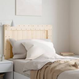 Berkfield Home Headboard 80x104 cm Solid Wood Pine in Natural - thumbnail 2