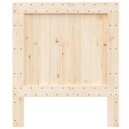Berkfield Home Headboard 80x104 cm Solid Wood Pine in Natural - thumbnail 1