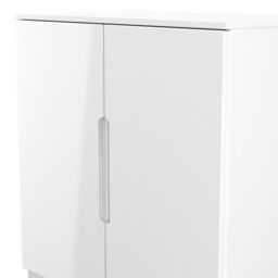 Ready Assembled 2 U Lucca 2 Door Cabinet (Ready Assembled) in White - Size: Medium - thumbnail 5