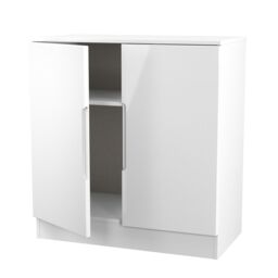Ready Assembled 2 U Lucca 2 Door Cabinet (Ready Assembled) in White - Size: Medium - thumbnail 6