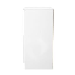 Ready Assembled 2 U Lucca 2 Door Cabinet (Ready Assembled) in White - Size: Medium - thumbnail 3