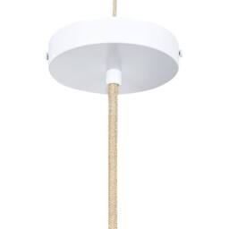 Wyld and Coco Double-Shade Pendant Lamp - Natural Beige Rattan Fabric - thumbnail 6