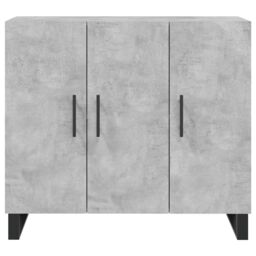 Berkfield Home Sideboard Concrete Grey 90x34x80 cm Engineered Wood - Size: 90 x 34 x 80 cm - thumbnail 6