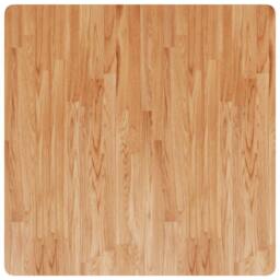 Berkfield Home Square Table Top Light Brown 90x90x2.5cm Treated Solid Wood Oak - Size: 90x90x2.5 cm - thumbnail 1