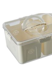 H&O Direct Fridge Storage Container with Three Compartments in Yellow - thumbnail 5
