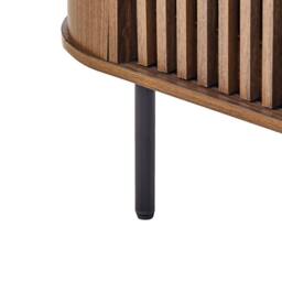Wyld and Coco Home Retro TV Stand Dark Brown Particle Board with Metal Legs - thumbnail 8