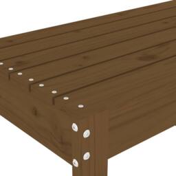Berkfield Home Garden Bench Honey Brown 110x38x45 cm Solid Wood Pine - Size: 110 x 38 x 45 cm - thumbnail 6