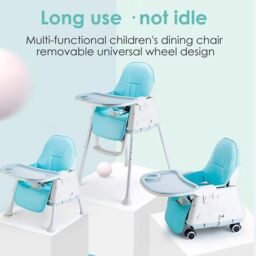 VOGREX Adjustable 4-In-1 Baby Highchair Infant High Feeding Seat in Pink - thumbnail 5
