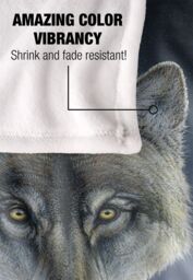 Wild Wings Midnight Wolves 2 Silky Touch Super Soft Throw Blanket 152 X 127 cm in White - thumbnail 4