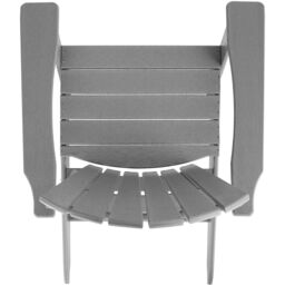 tectake Garden Chair With Footstool in Light Grey - Size: 1 Seater - thumbnail 9