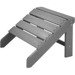 tectake Garden Chair With Footstool in Light Grey - Size: 1 Seater - thumbnail 3