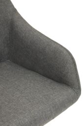 Orsina Ergonomic Tufted Grey & Black Home Office Chair, Comfortable Work From Home Chair, Movable Work Chair - thumbnail 6