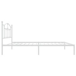Berkfield Home Metal Bed Frame with Headboard White 80x200 cm - thumbnail 6