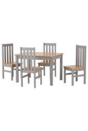 Seconique Ludlow 1+4 Dining Set in Grey - thumbnail 4