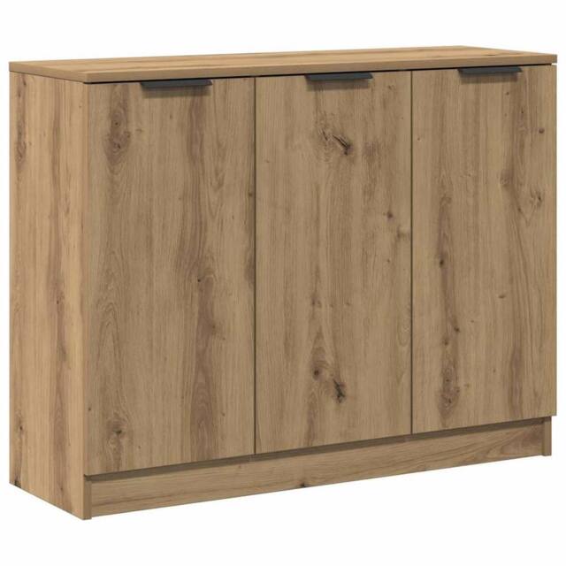 Berkfield Home Sideboard Artisan Oak 90.5x30x70 cm Engineered Wood in Brown - image 1