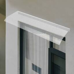 EONLION 80*34.5cm Door Canopy Awning Shelter in Clear - Size: 100 cm - thumbnail 4