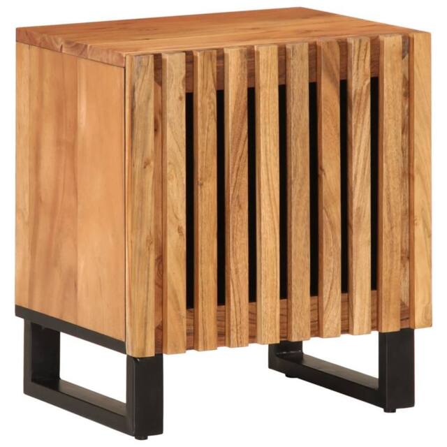 Berkfield Home Bedside Cabinets 2 pcs 40x34x46 cm Solid Wood Acacia in Brown - Size: 40 x 34 x 46 cm - image 1