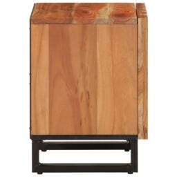 Berkfield Home Bedside Cabinets 2 pcs 40x34x46 cm Solid Wood Acacia in Brown - Size: 40 x 34 x 46 cm - thumbnail 5