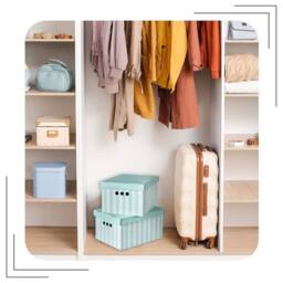 NESTLUNE 2pc Decorative Storage Boxes Home Office Box in Green - thumbnail 3