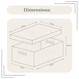 NESTLUNE 2pc Decorative Storage Boxes Home Office Box in Green - thumbnail 2