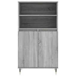 Berkfield Home Highboard Grey Sonoma 60x36x110 cm Engineered Wood - Size: 60 x 36 x 110 cm - thumbnail 6