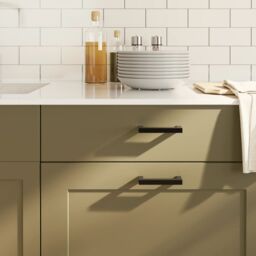 Berkfield Home Cabinet Handles 10 pcs Black 96 mm Stainless Steel