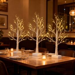 Smartbies Birch Twig Christmas Tree - Pre Lit Christmas With Lights Decoration - Christmas Gift in White - Size: 1 Pack - thumbnail 9