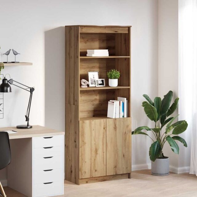 Berkfield Home Highboard Artisan Oak 70x35x180 cm Engineered Wood in Brown - Size: 70 x 35 x 180 cm - image 1