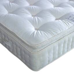 Bedmaster Signature Pillow Top 2000 Pocket Sprung Natural Mattress in White - Size: Small Single - thumbnail 1