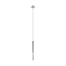 Netlighting One Integrated LED Pendant Ceiling Light Chrome 450lm 3000K in Silver