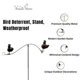 Minster 55 Inch Cockeril Garden Spinner - L90 x W90 x H140 cm in Brown - thumbnail 3