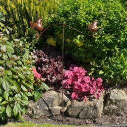 Minster 55 Inch Cockeril Garden Spinner - L90 x W90 x H140 cm in Brown - thumbnail 2