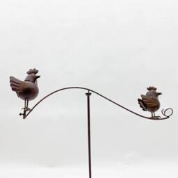 Minster 55 Inch Cockeril Garden Spinner - L90 x W90 x H140 cm in Brown - thumbnail 1