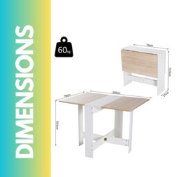 Pirlo Plush Foldable Wooden Writing Desk White Home Office Furniture - thumbnail 4