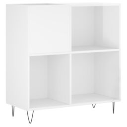 Berkfield Home Record Cabinet High Gloss White 84.5x38x89 cm Engineered Wood - thumbnail 2