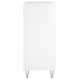 Berkfield Home Record Cabinet High Gloss White 84.5x38x89 cm Engineered Wood - thumbnail 5