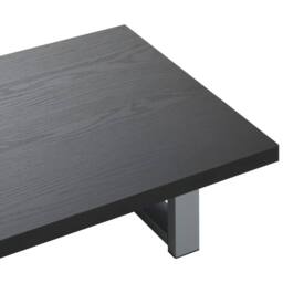 Berkfield Home Bathroom Wall Shelf for Basin Black 60x40x16.3 cm - thumbnail 5