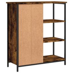 Berkfield Home Sideboard Smoked Oak 70x30x80 cm Engineered Wood in Brown - Size: 70 x 30 x 80 cm - thumbnail 8