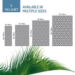 Valiant Hallway Runner Rug for Galleys, Pathways & Walkways 5.5ft x 2ft (160cm x 60cm) in Grey - Size: 168 cm x 61 cm - thumbnail 5