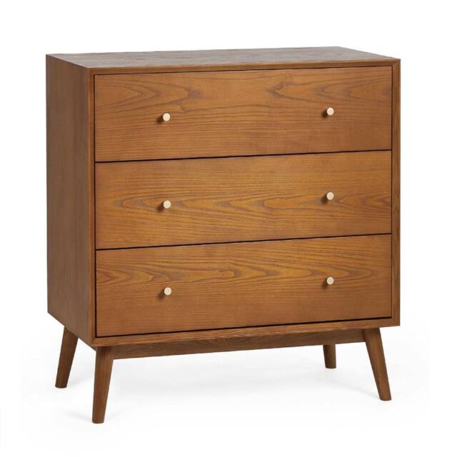 Cheshire Premium Calder 3 Drawer Chest - Ash in Brown - image 1