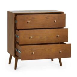 Cheshire Premium Calder 3 Drawer Chest - Ash in Brown - thumbnail 2